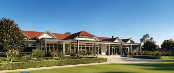 The clubhouse at Concord Golf Club, Sydney